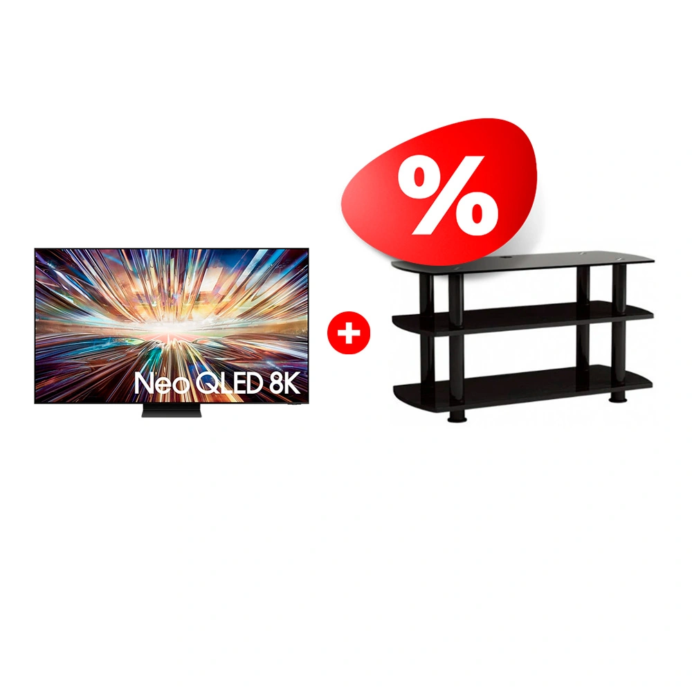 Комплект Neo QLED телевизор Samsung  8K QE65QN800DUXCE + ТВ тумба ARG T3005 50″ 