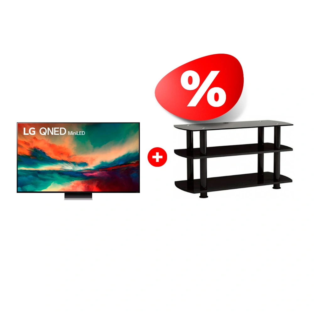 Комплект QNED телевизор LG 65QNED876RA + ТВ тумба ARG T3005 50″ 