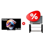 Жиынтық OLED теледидары Haier 65 S9 Pro + Mart сөресі Эдельвейс 42″ 