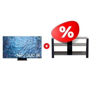 Комплект Neo QLED 8K телевизор Samsung QE75QN900CUXCE + ТВ тумба Mart Рим 46″ 