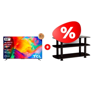 Комплект LED телевизор TCL 55P735 + ТВ тумба ARG T3005 50″ 