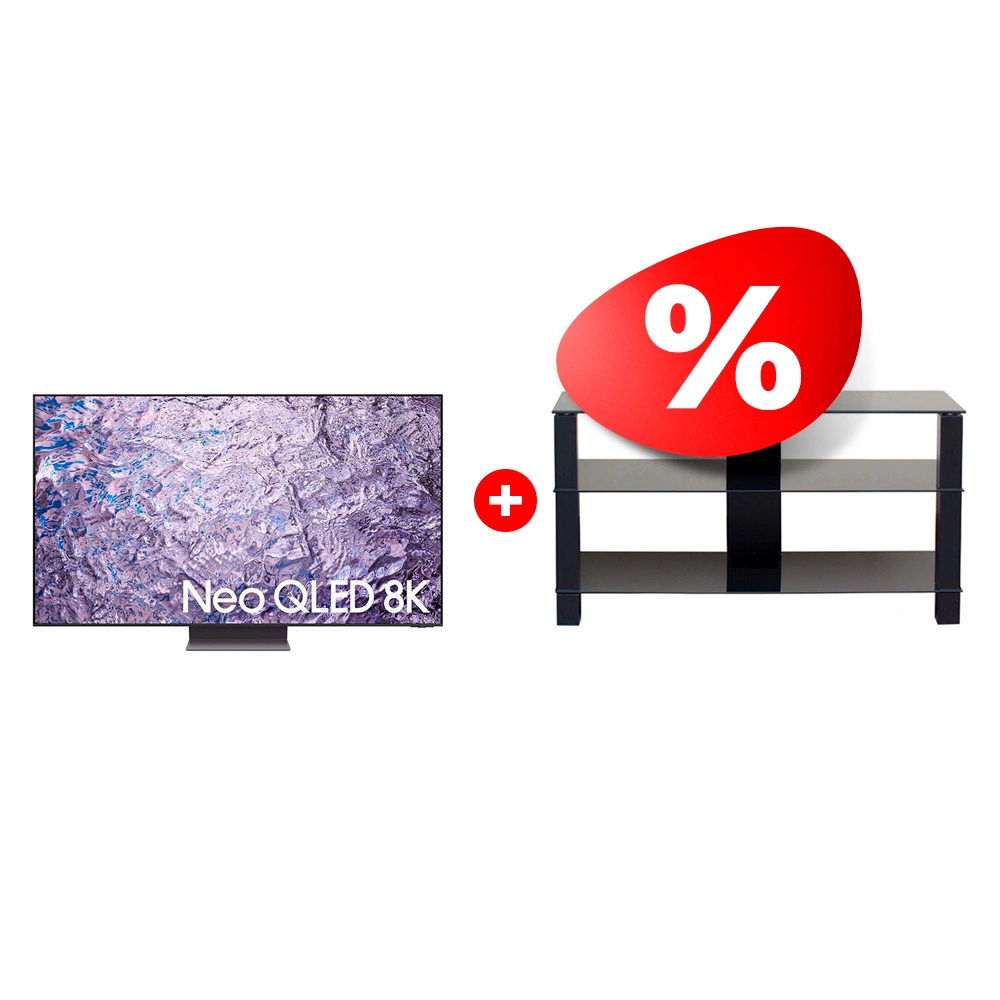Жиынтық Neo QLED 8К Samsung теледидары QE65QN800CUXCE + Mart сөресі Рим 46″ 