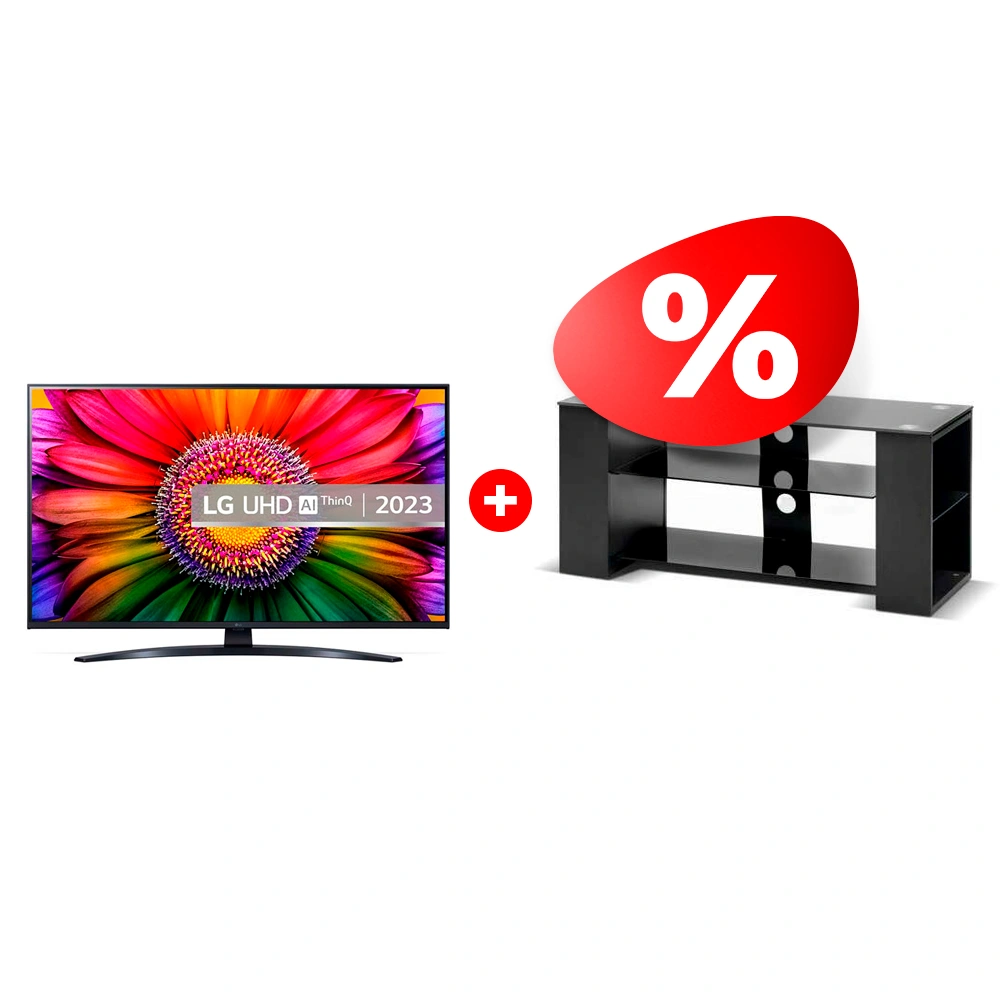 Жиынтық  LG LED теледидары 75UR81006LJ + Mart сөресі Готика 42″ 