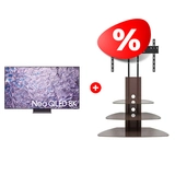 Комплект Neo QLED 8K телевизор Samsung QE75QN800CUXCE + ТВ тумба Mart Плаза-Консоль 50″ 