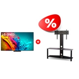 Жиынтық QNED телевизор LG 65QNED86T6A + Mart сөресі Аврора 42″ 