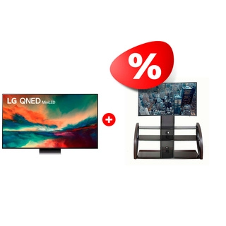 Комплект QNED телевизор LG 55QNED876RA + ТВ тумба Mart Каскад 65″