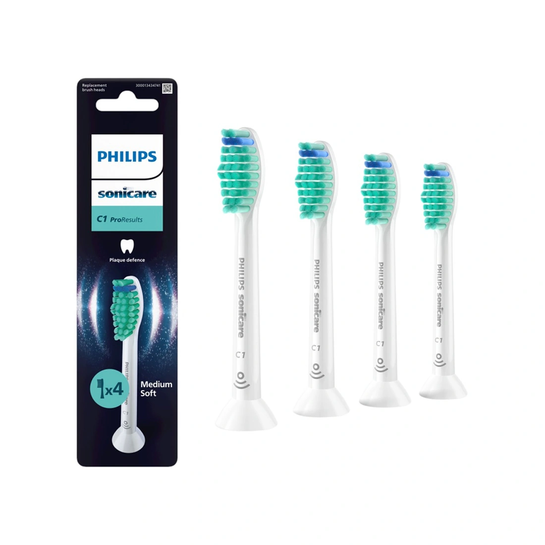 Стандартные насадки для звуковой зубной щетки Philips Sonicare ProResults HX6014/87 4шт 