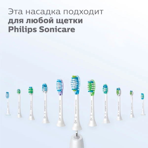 Стандартные насадки для звуковой зубной щетки Philips Sonicare Premium Gum Care HX9052/17 2шт HX9052/17 - фото 3