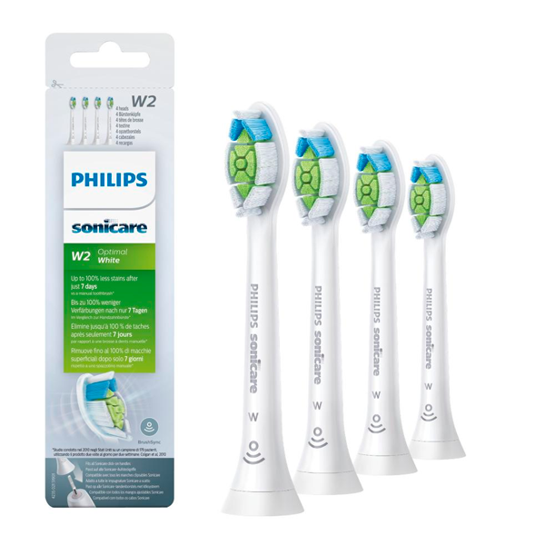 Насадки для электрической зубной щетки Philips Sonicare W2 Optimal White / HX6064/10 4 шт