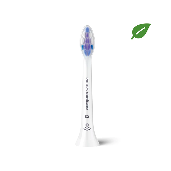 Стандартные насадки для звуковой зубной щетки Philips Sonicare Sensitive HX6052/10 2шт Sonicare S2 Sensitive HX6052/10 - фото 3
