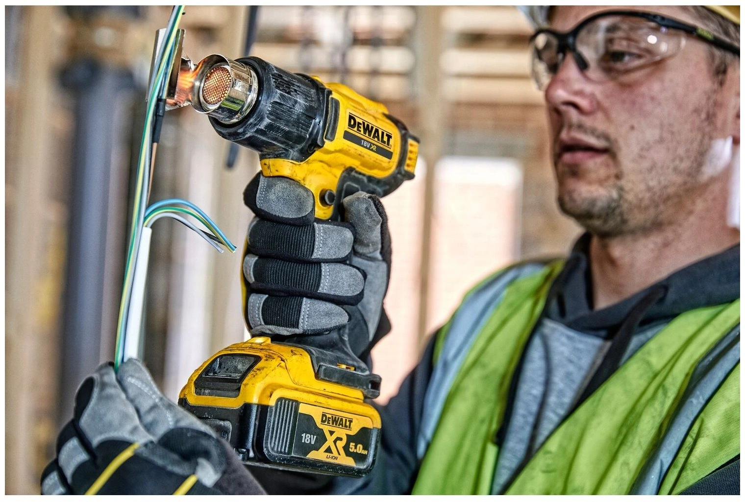 Фен строительный DeWALT DCE530N  - фото 2