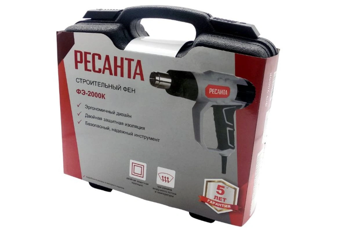 Строительный фен Ресанта ФЭ-2000К  - фото 3