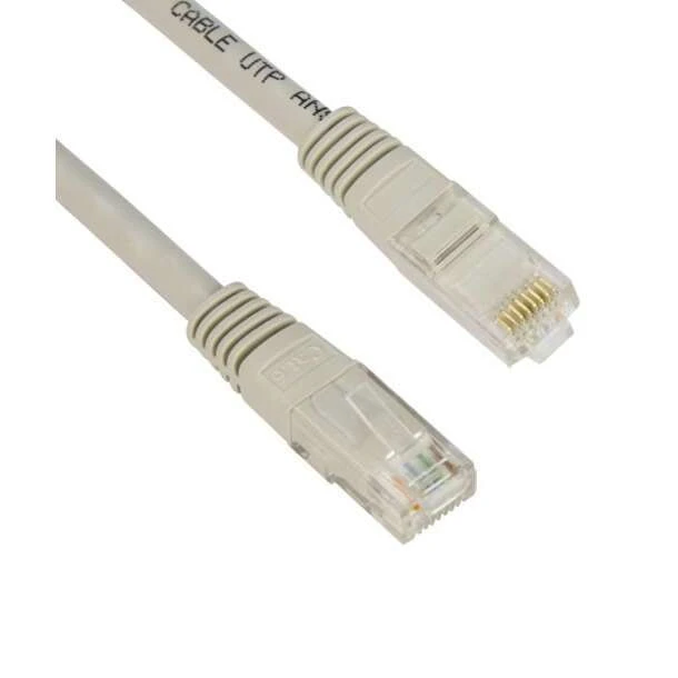 Патч-корд Vcom UTP Cat6 Patch Cord 0.57CCA Grey 15 м, RJ-45