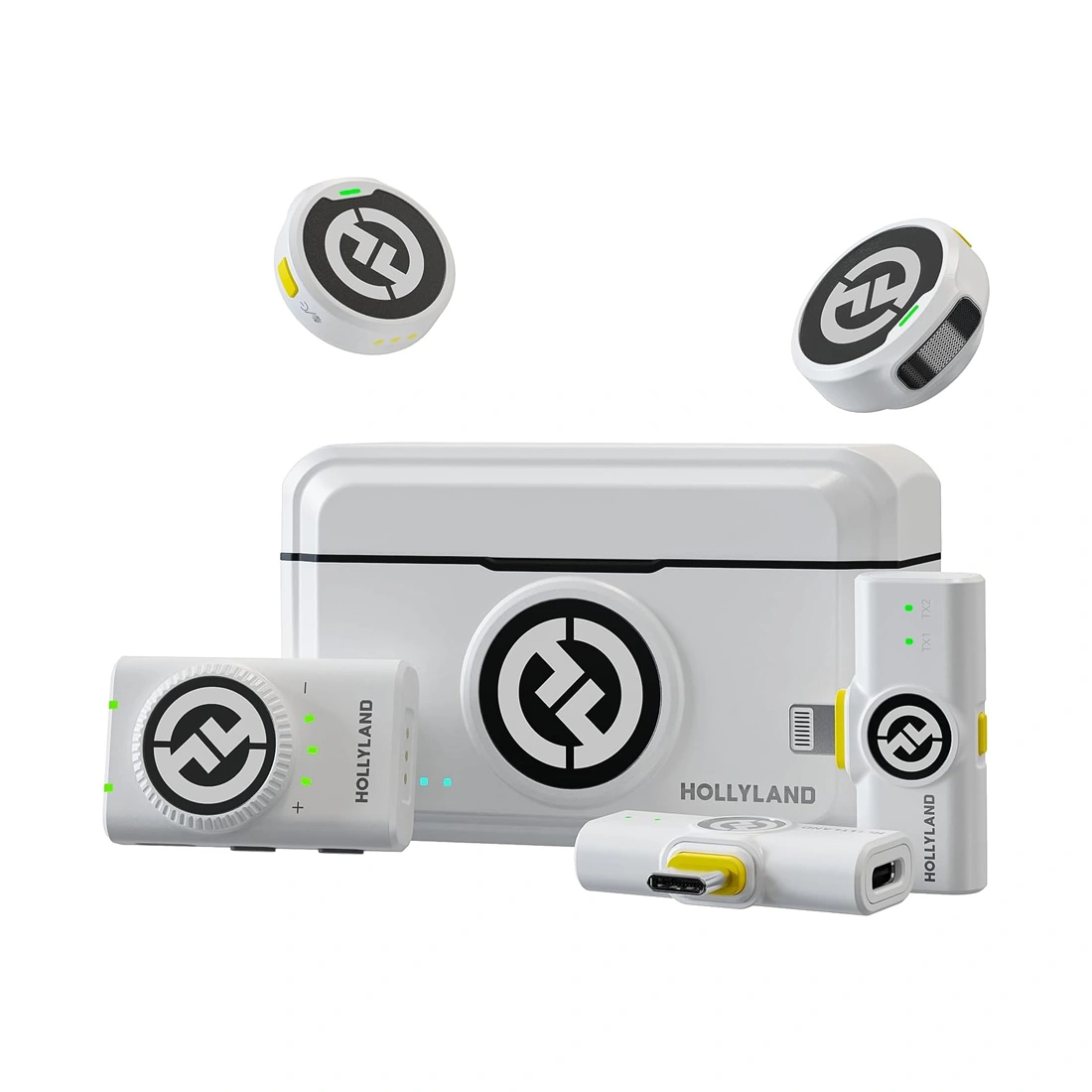 Петличный микрофон Hollyland Lark M2 Combo Белый 
