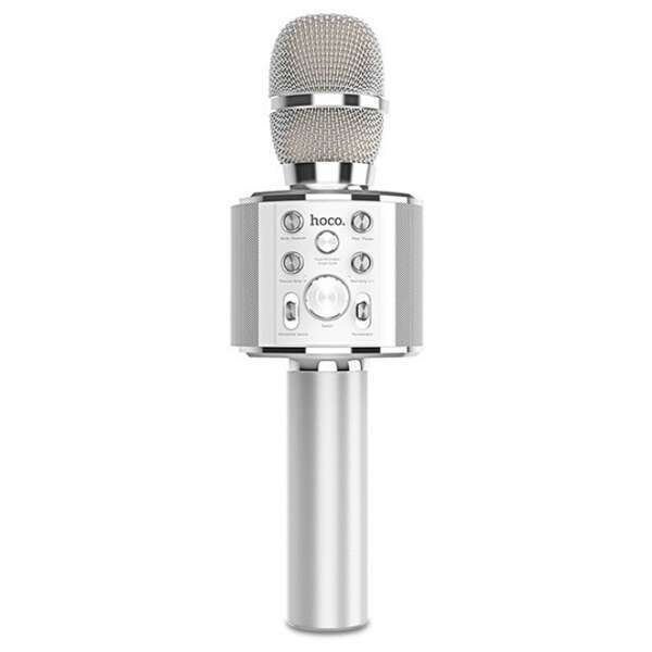 Микрофон Hoco BK3 Cool sound KTV (серебристый)