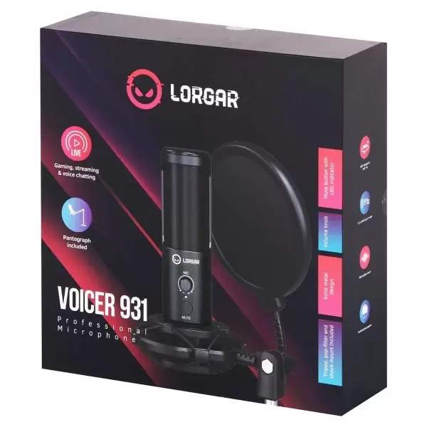 Стриминговый микрофон Lorgar LRG-CMT931 - фото 11