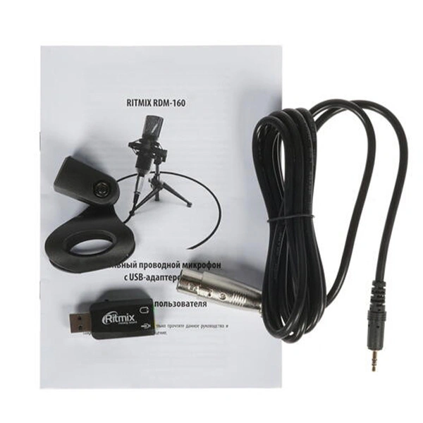 Студийный микрофон Ritmix RDM-160 Black - фото 7