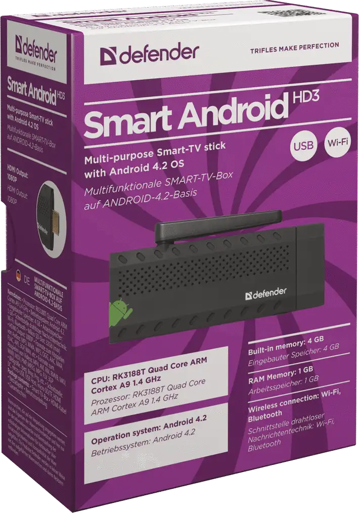Android приставка Defender Smart 4 ядра, 1G+4G, Bluetooth - фото 3