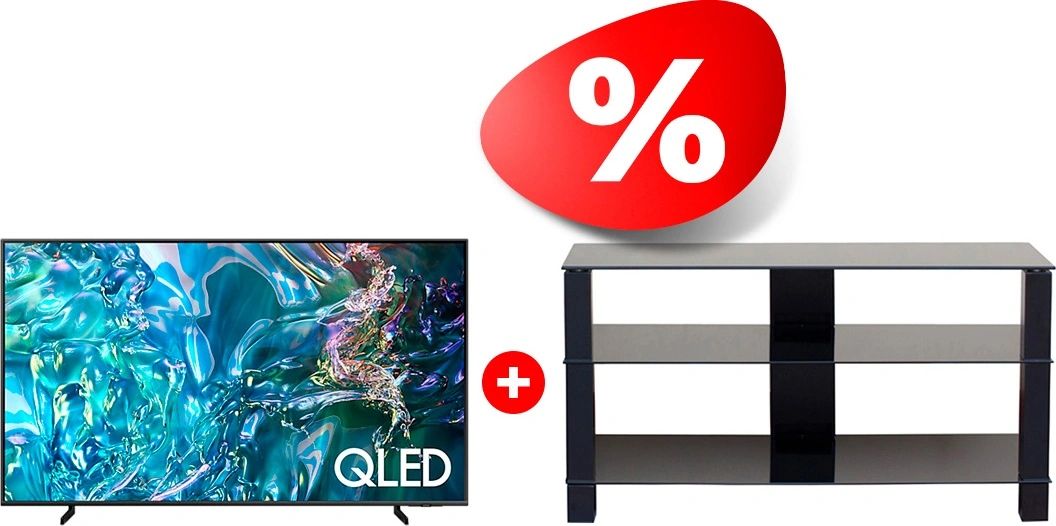 Комплект ТВ тумба Mart Рим 46″ + QLED телевизор Samsung QE65Q60DAUXCE 