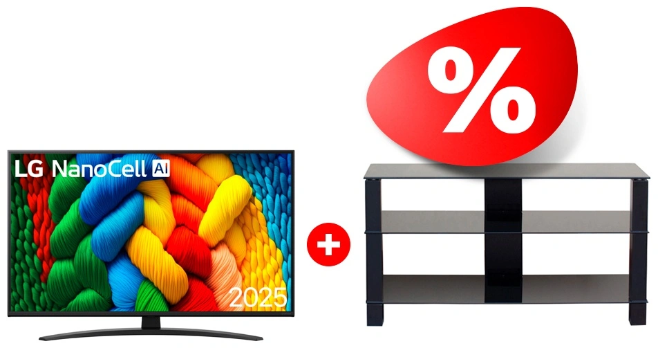 Жиынтық Mart сөресі Рим 46″ + LED телевизор LG 75NANO81A6A 