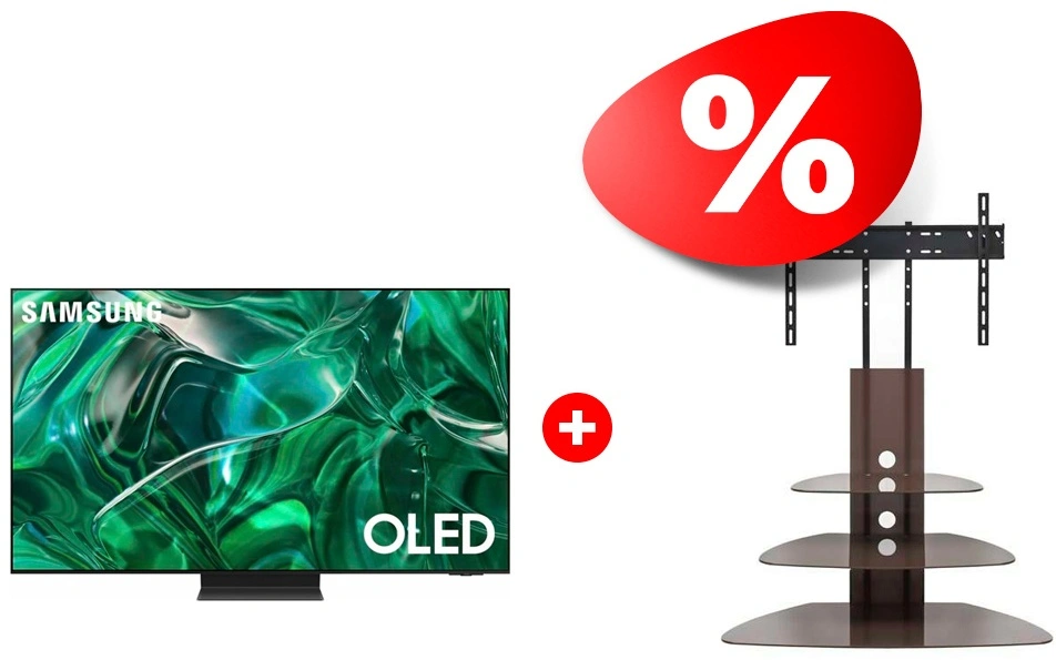 Комплект ТВ тумба Mart Плаза-Консоль 50″ + OLED телевизор Samsung QE65S95CAUXCE 