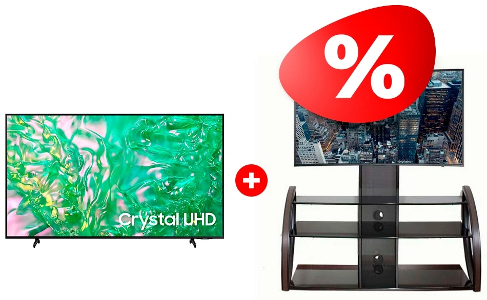 Комплект ТВ тумба Mart Каскад 65″ + LED телевизор Samsung UE55DU8000UXCE 