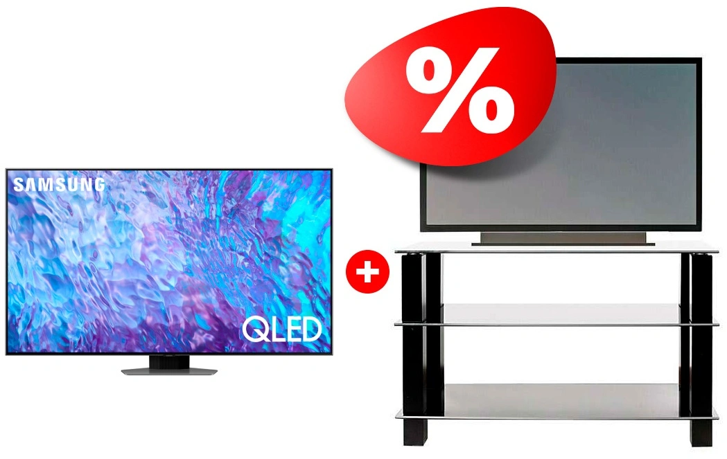 Комплект ТВ тумба Mart Эдельвейс 42″ + QLED телевизор Samsung QE65Q80CAUXCE 