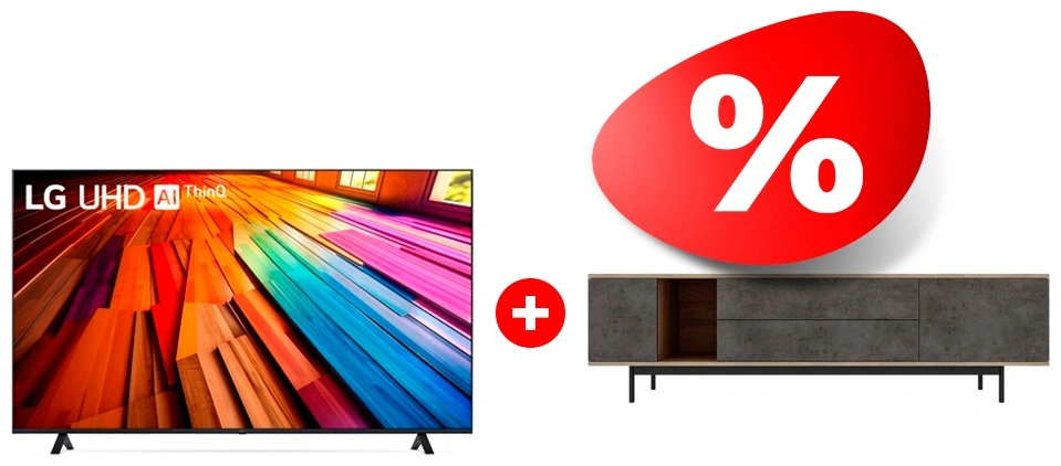 Жиынтық Mart сөресі Агат 1800 85″ + LG LED теледидары 55UT80006LA 