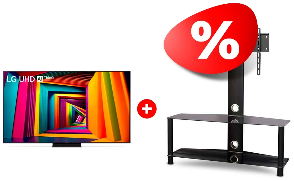 Комплект ТВ тумба Mart Аврора 42″ + LED телевизор LG 75UT91006LA 