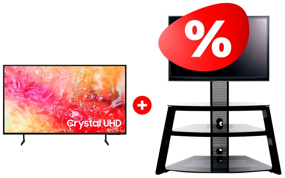 Комплект ТВ тумба Mart Кристалл К 65″ + LED телевизор Samsung UE65DU7100UXCE 