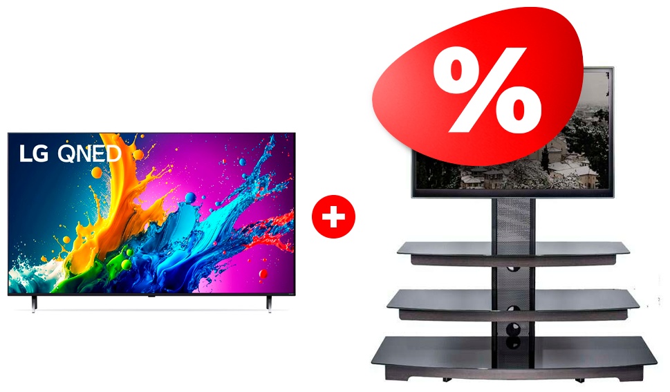 Жиынтық Mart сөресі Верона 65″ + QNED телевизор LG 86QNED80T6A 