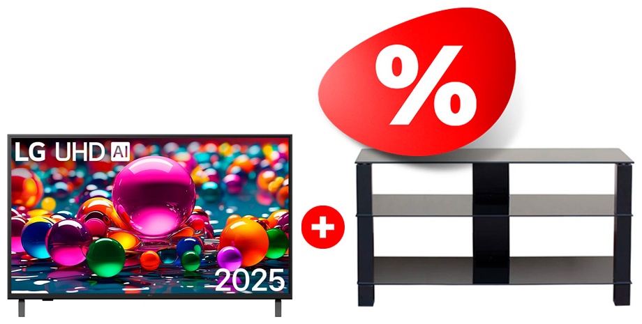 Комплект ТВ тумба Mart Рим 46″ + LED телевизор LG 86UA75009LA 