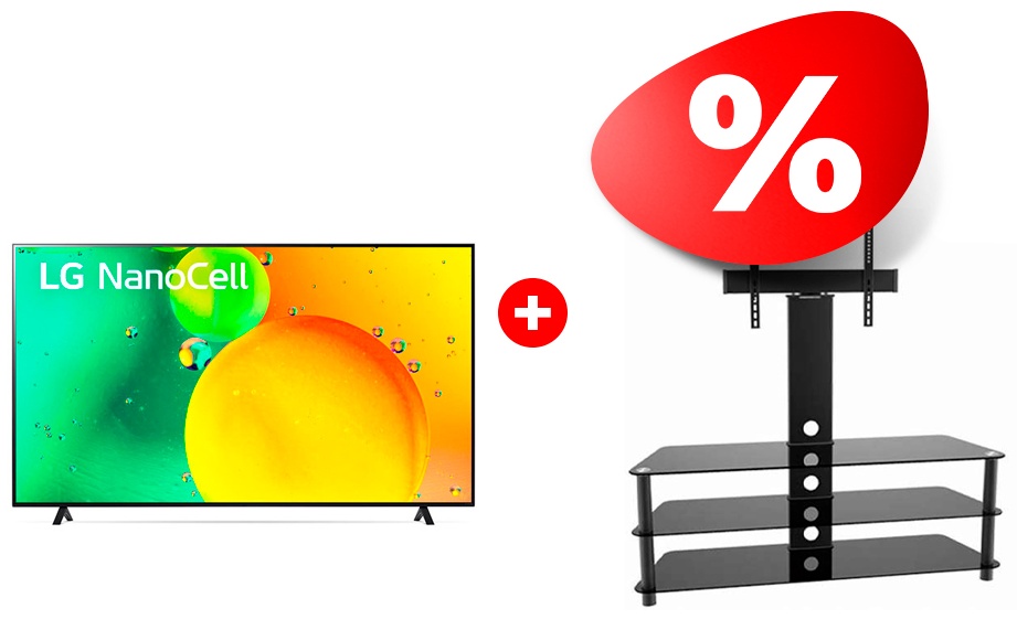 Жиынтық ARG сөресі TP2003L 60″ + LG Nanocell теледидары 75NANO756QA 