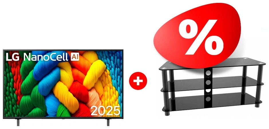 Комплект ТВ тумба ARG TP2001M 50″ + LED телевизор LG 65NANO80A6B 