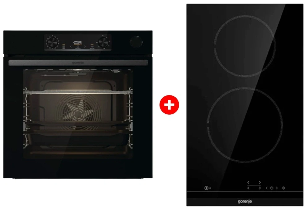 Комплект Электрическая варочная панель Gorenje ECT321BCSC + Встраиваемый духовой шкаф Gorenje BSA6737E15BG 