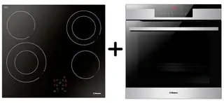 Комплект Электрическая варочная поверхность Hansa BHC66506 + Встраиваемый духовой шкаф Hansa BOEI697688 