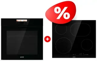 Комплект Электрическая варочная поверхность Gorenje ECS643BCSC + Встраиваемый духовой шкаф Gorenje BOP798S37BG 
