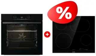 Комплект Электрическая варочная поверхность Gorenje ECS643BCSC + Встраиваемый духовой шкаф Gorenjie BO6737E06B 