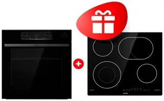 Комплект Электрическая варочная поверхность Gorenje ECT643SYB + Встраиваемый духовой шкаф Gorenje BSA6737E15BG 