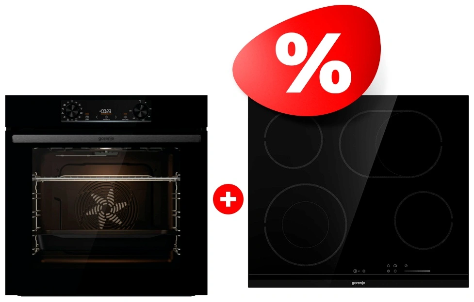 Комплект Электрическая варочная поверхность Gorenje ECS643BCSC + Встраиваемый духовой шкаф Gorenje BO6737E02BG 