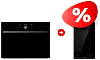Комплект Электрическая варочная панель Gorenje ECT321BCSC + Встраиваемый духовой шкаф Gorenje BCM4547DG 