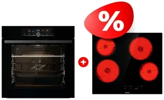 Комплект Стеклокерамическая варочная панель Gorenje ECT64BSCE + Встраиваемый духовой шкаф Gorenje BPS6747A06BG