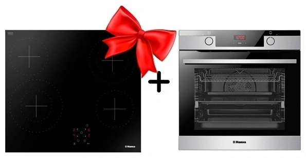 Жиынтық Hansa электр пісіру беті BHC66577 + Hansa кіріктірілген тұмшапеш BOEIS696022 