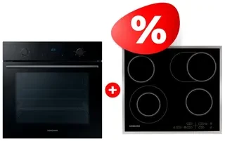 Комплект Электрическая варочная поверхность Samsung NZ64T3516CK/WT + Встраиваемый духовой шкаф Samsung NV68A1145RK/WT 