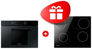 Жиынтық Электрическая варочная поверхность Samsung NZ64T3516QK/WT + Духовой шкаф Samsung NQ50T9539BD/WT Infinite Line 