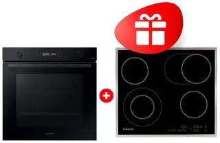 Комплект Электрическая варочная поверхность Samsung NZ64T3516CK/WT + Встраиваемый духовой шкаф Samsung NV7B41201AK/WT 