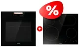 Комплект Стеклокерамическая варочная панель Gorenje ECT646BSCE + Встраиваемый духовой шкаф Gorenje BOP798S37BG 