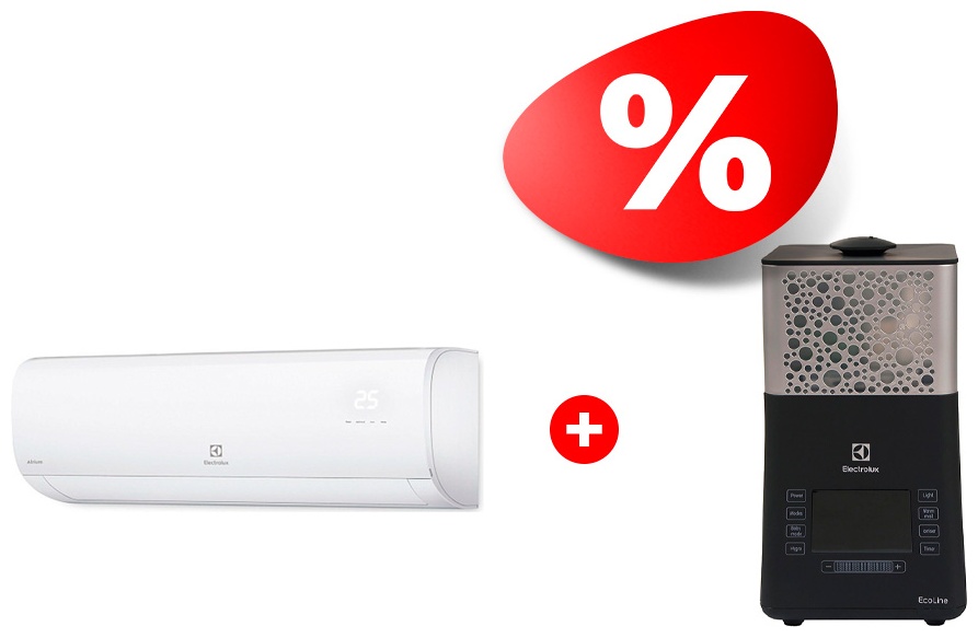 Комплект Увлажнитель воздуха Electrolux EHU-3710D + Кондиционер Electrolux EACS-09HAT/IK/N8/in+EACS-09HAT/IK/N8/out 