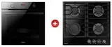 Жиынтық Hansa газ пісіру беті BHKS610301 + Встраиваемый духовой шкаф Hansa BOES684633 