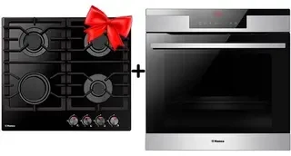 Жиынтық Hansa газ пісіру беті BHKS610301 + Встраиваемый духовой шкаф Hansa BOEI697688 